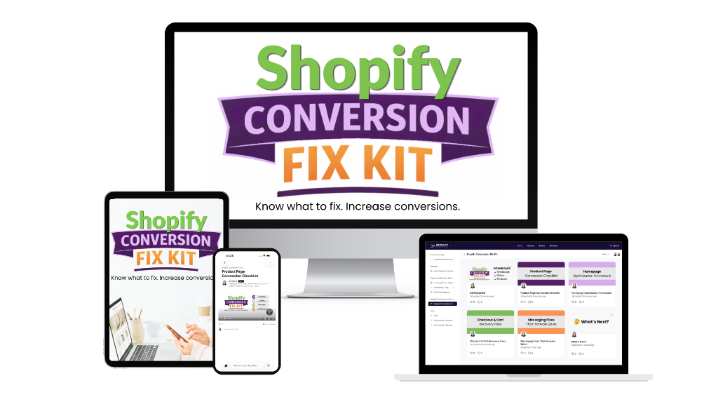 Shopify Conversion Fix Kit on multiple devices